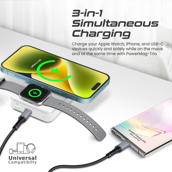 promate supercharge magsafe apple watch wireless charging power bank
