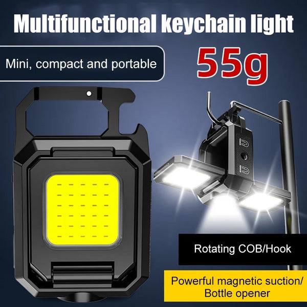 LED Torch Portable Rechargeable Super Bright Outdoor Small Long-Range Mini Camping Lantern Portable Multi-Function Floodlight
