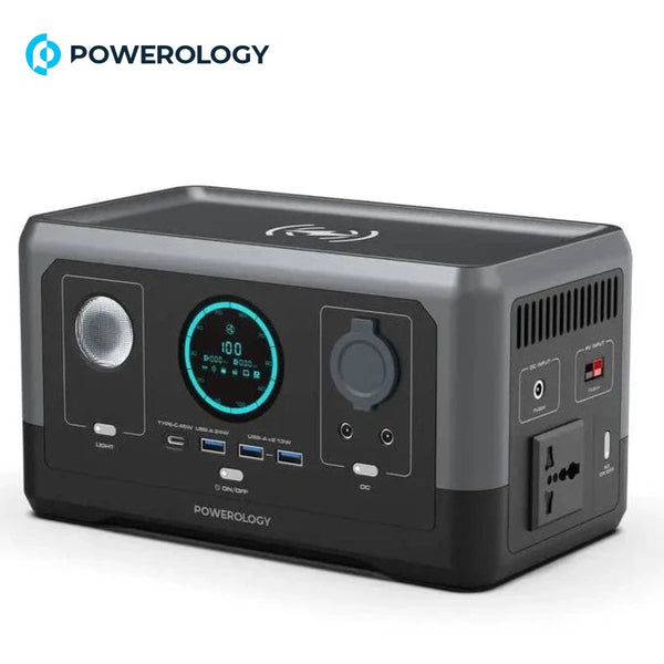 Powerology 76800mAh 300W Solar Input Portable Generator