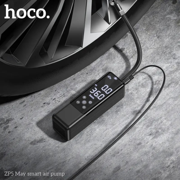 مضخة الهواء المحمولة للإطارات مع شاشة رقمية من HOCO