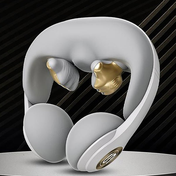 وسادة رقبة مع جهاز مساج الرقبة اس كي جي Skg neck pillow N5-2 massager