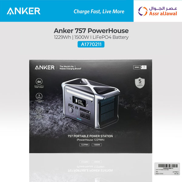 Anker 757 PowerHouse 1229Wh Travel Battery | 1500W