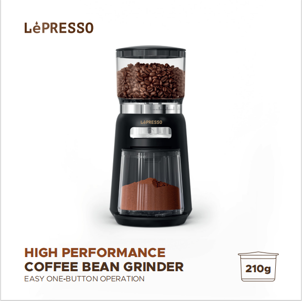 جهاز طحن القهوة عالي الأداء سعة 210 جرام من Lepresso