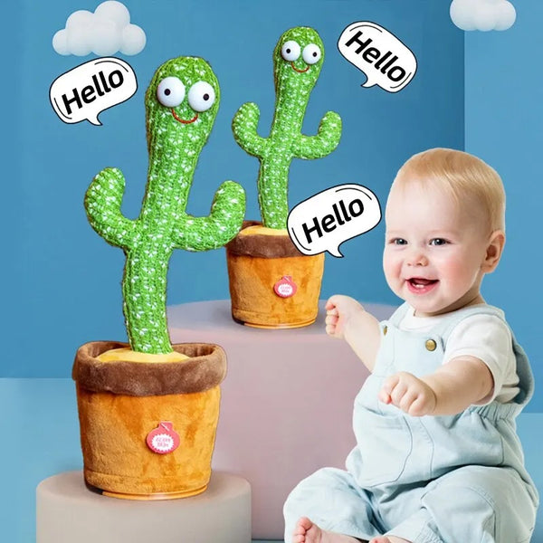 Talking and dancing cactus toy to create a fun atmosphere for your child 