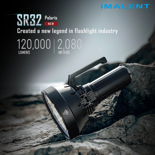 إيمالينت SR32 هيد - مصباح قوي بطاقة 120,000 لومن مع 32 مصباح LED كري XHP50.3 عالي السطوع.
