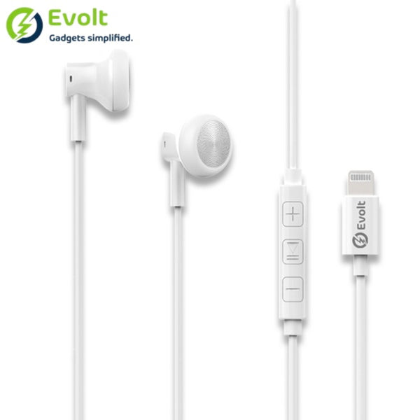 Evolt Wired Stereo Headset With Lightning Connector