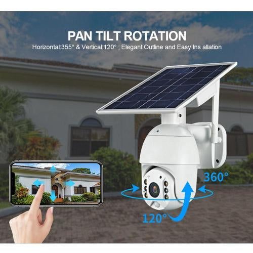 كاميرا مراقبة خارجية ذكية بالطاقة الشمسية بالوايفاي
