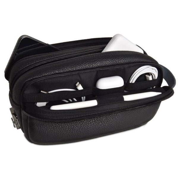WIWU SALEM ANTI-THEFT TRAVEL POUCH - BLACK
