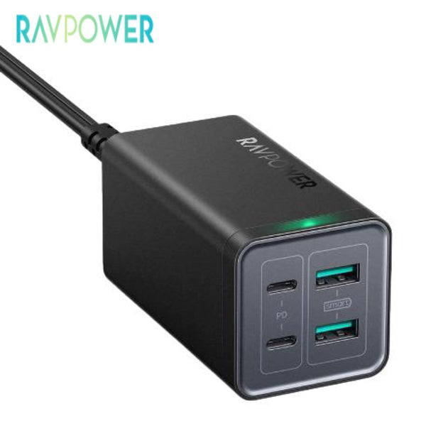 RAVPOWER 65W 4-Port Desktop Charging Adapter