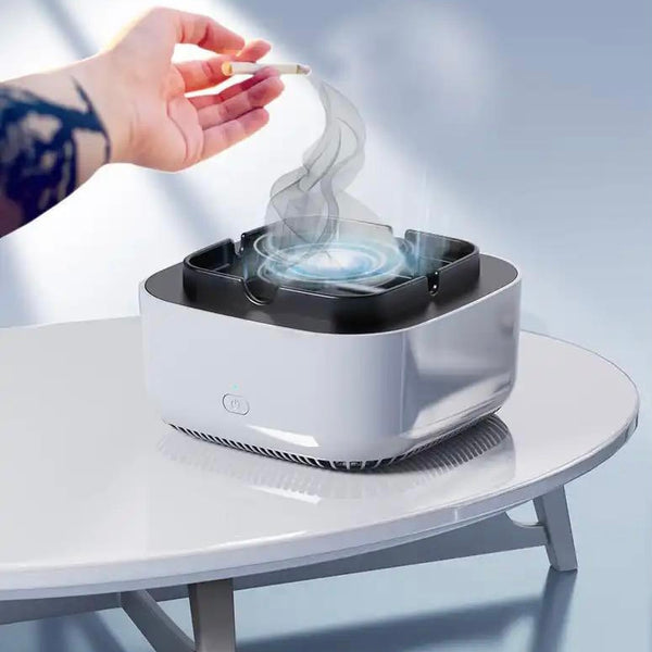 Smart Ashtray with 3D Air Purifier 360 Degree Rotation