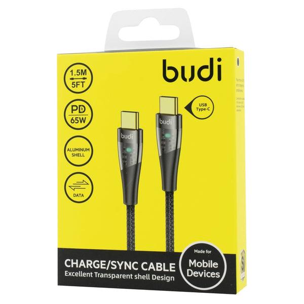 budi USB Type-C Charge/Sync Cable 1.5M PD 65W
