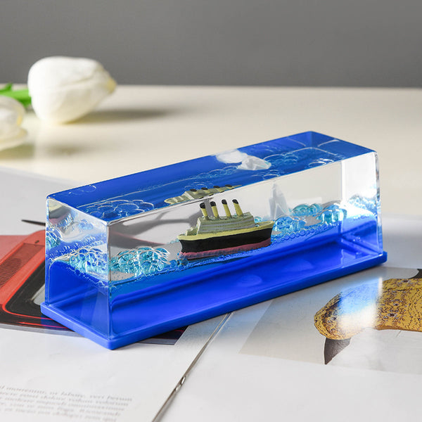 Aqua coaster bottle for decor