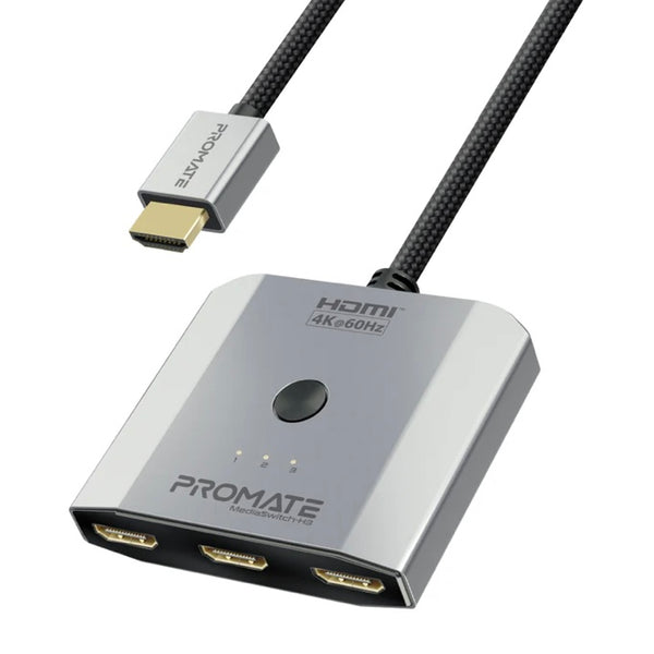 وصلة HDMI لربط 3 أجهزة في نفس الوقت بدقة 4K عالية الجودة من PROMATE