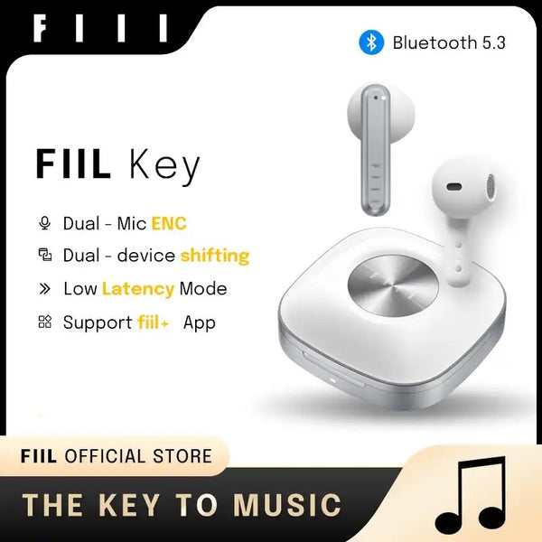 FIIL Key - سماعة فيل كي اللاسلكية الأصدار العالمي - لون أبيض