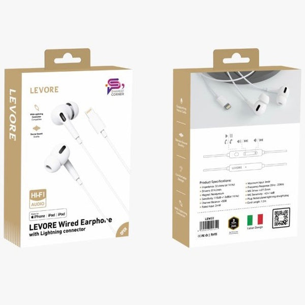 LEVORE Wired Earphone With Lightning Connector