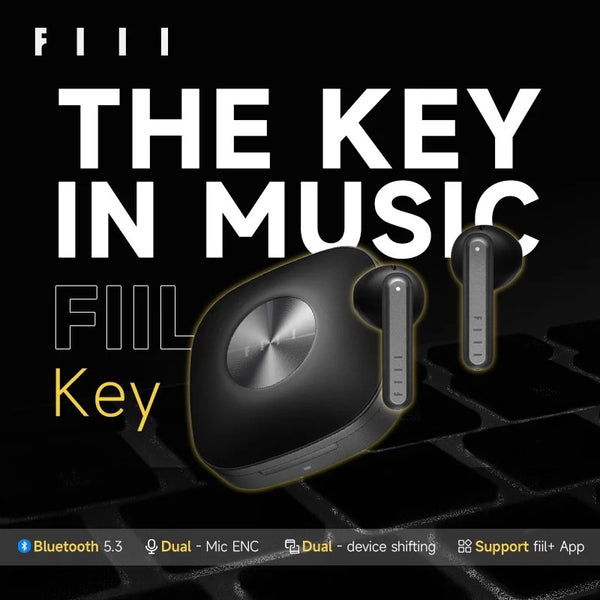 Feelkey ​​headphone, international version, black color. fiil key