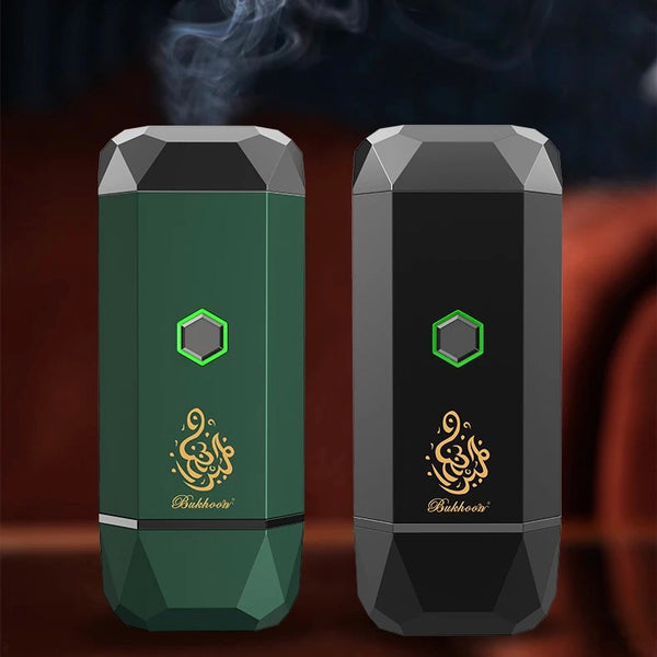 A small electronic rechargeable incense burner for home and car use