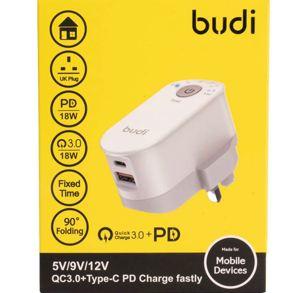 Buddy Type-C PD Charger 5V / 9V / 12V QC3.0+ - White
